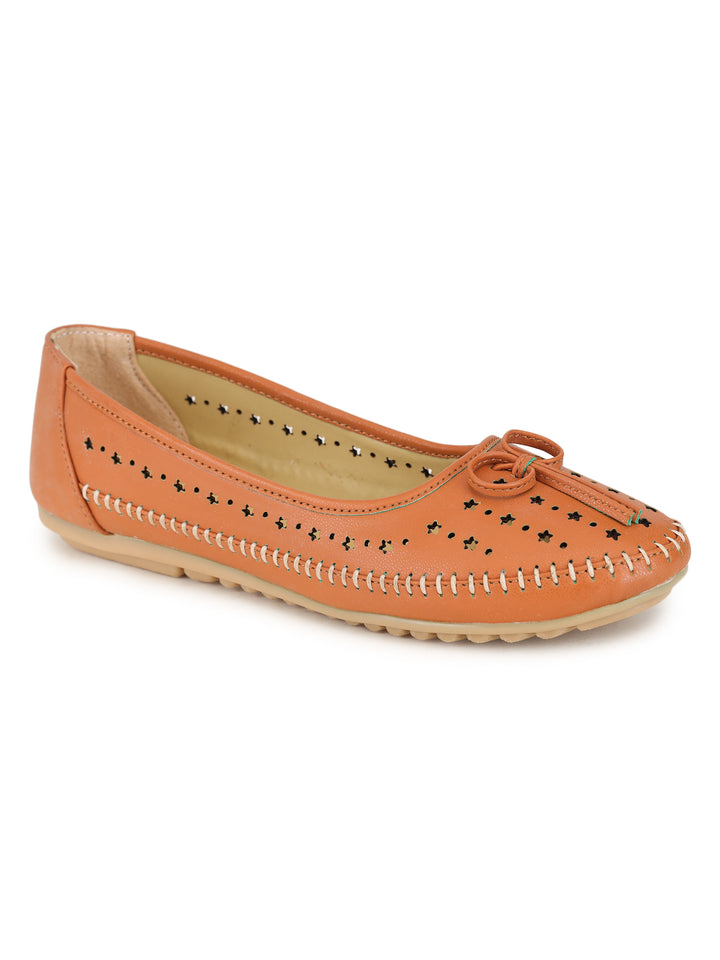 Shezone Women Tan Flats