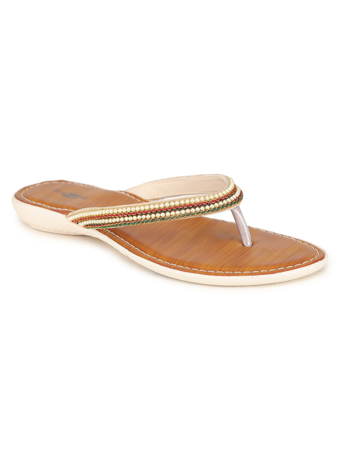 Shezone Women Cream Flats