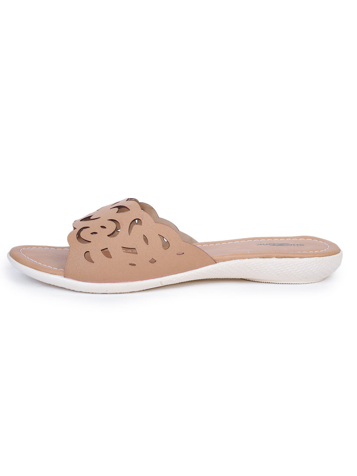 Shezone Beige Women Flats