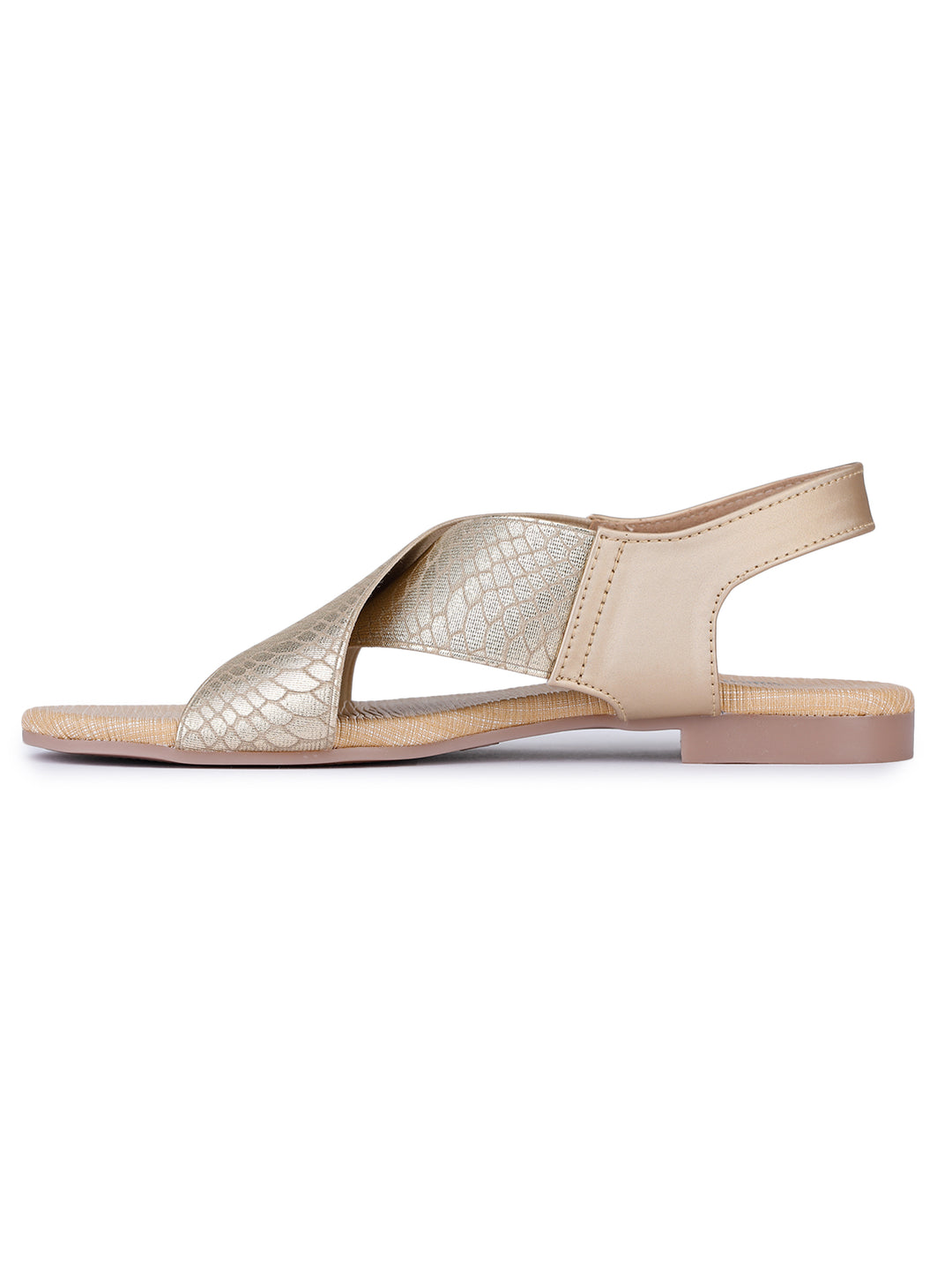 Shezone Gold Women Flats