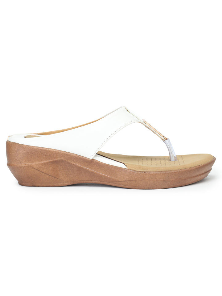 Shezone Women White Heels
