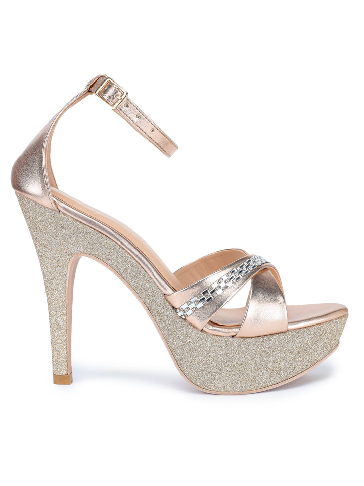 Shezone Women Rose Gold Heels