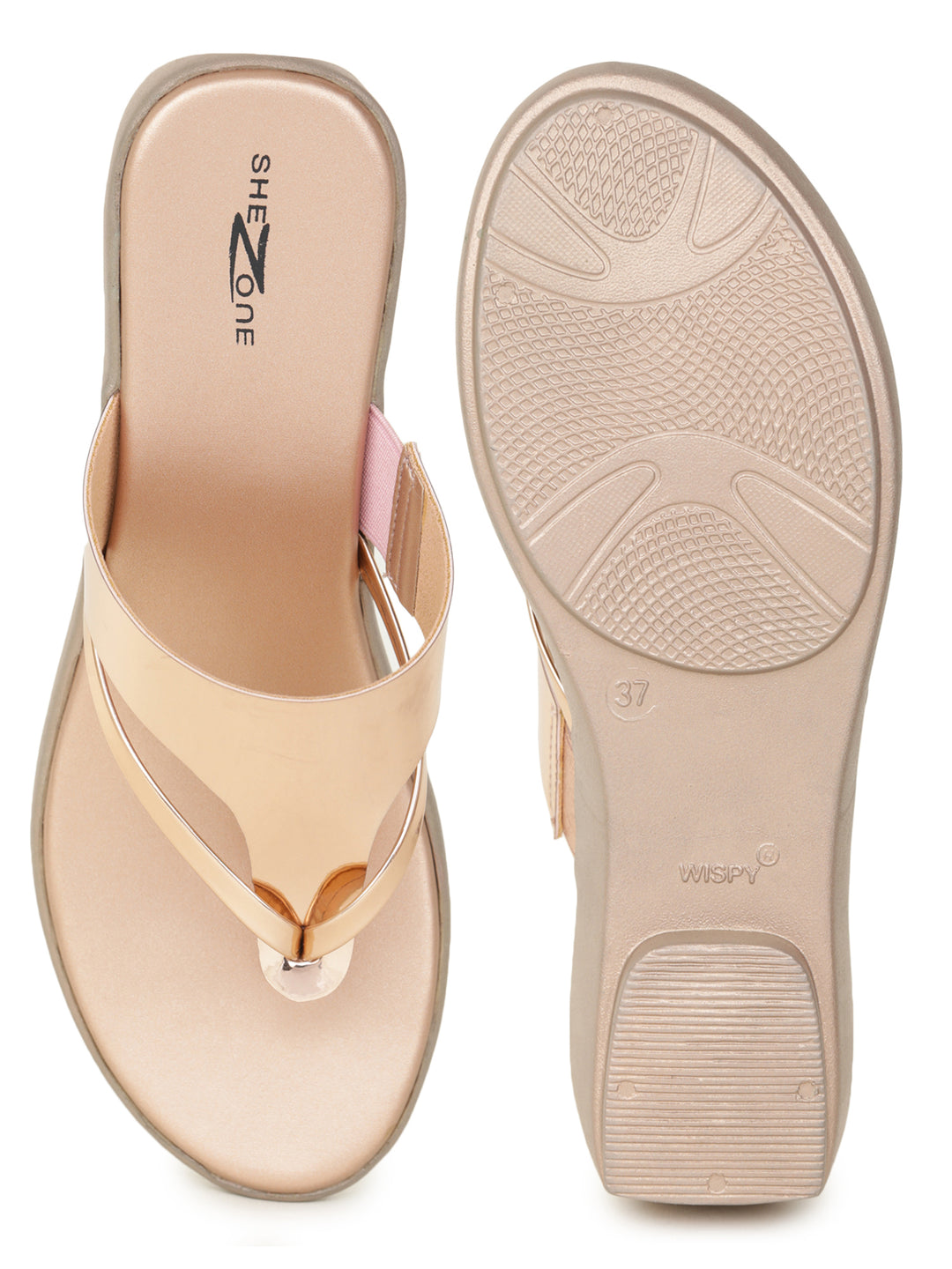 Shezone Rose Gold Women Heels
