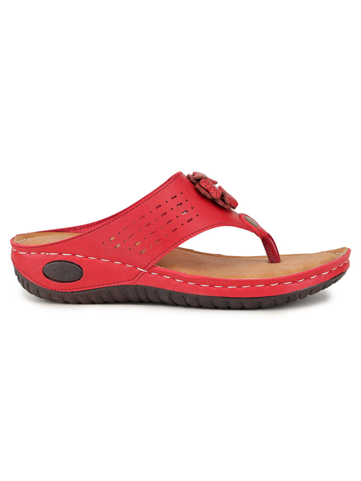 Shezone Red Women Flats