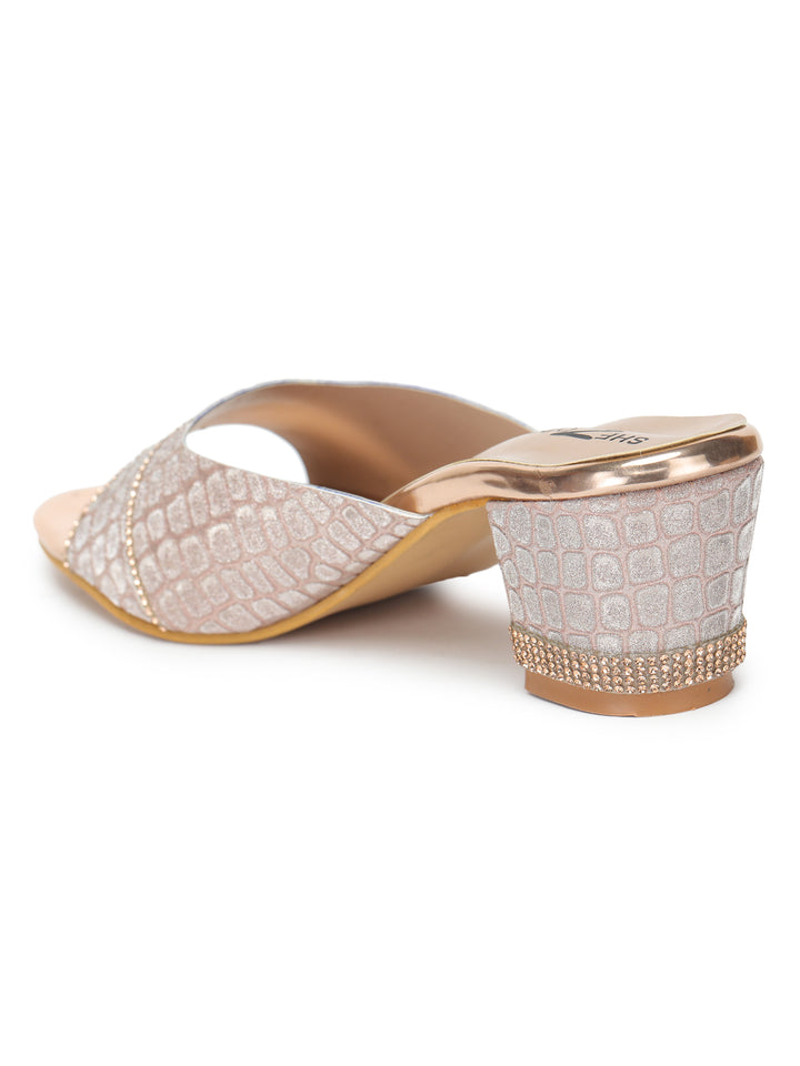 Shezone Women Rose Gold Heels