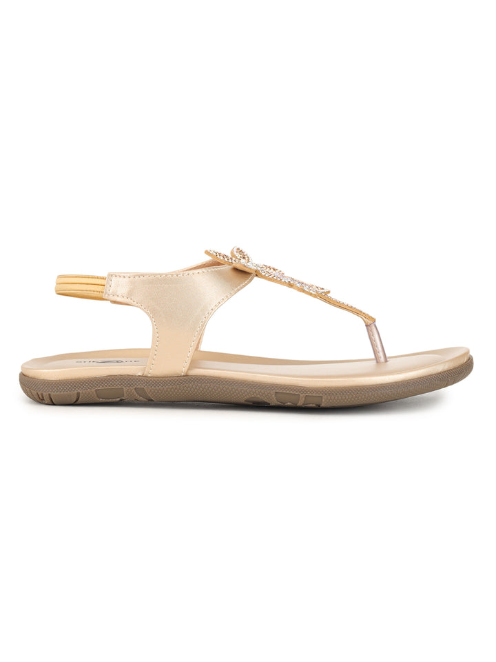 Shezone Women Gold Flats