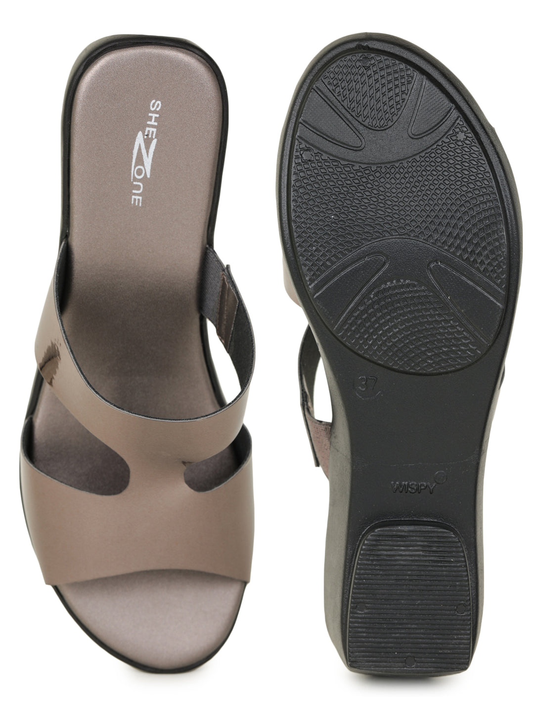 Shezone Grey Women Heels