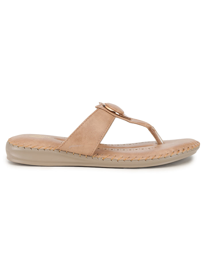 Shezone Beige Women Flats