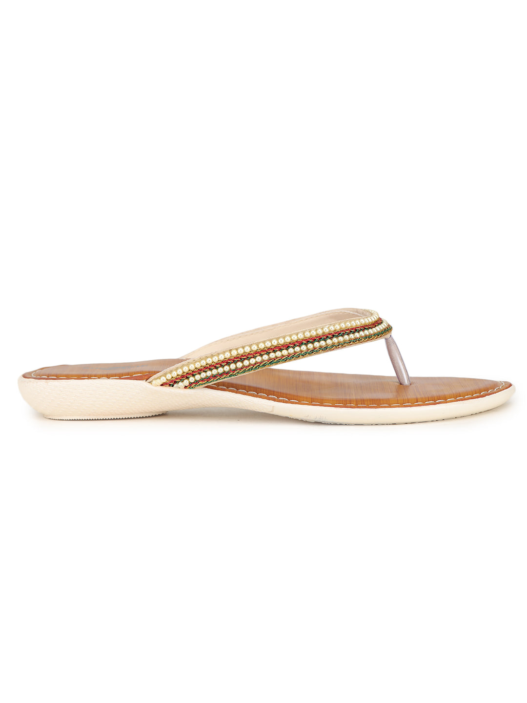 Shezone Women Cream Flats
