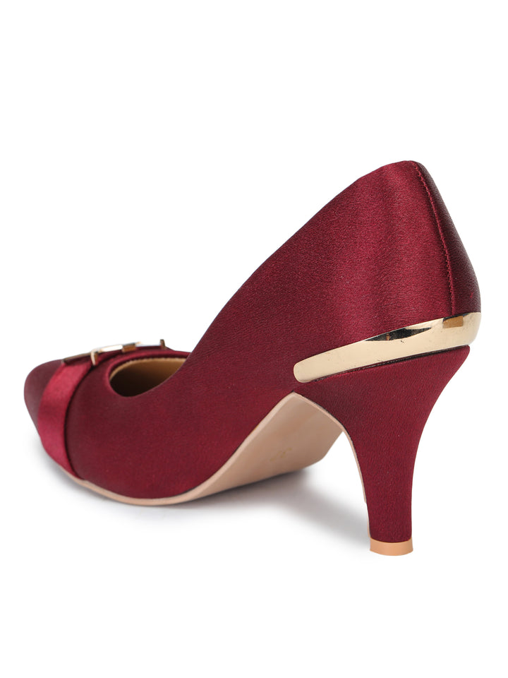 Shezone Women Maroon Heels