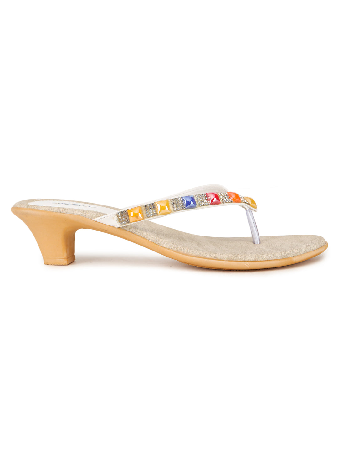 Shezone White Women Heels