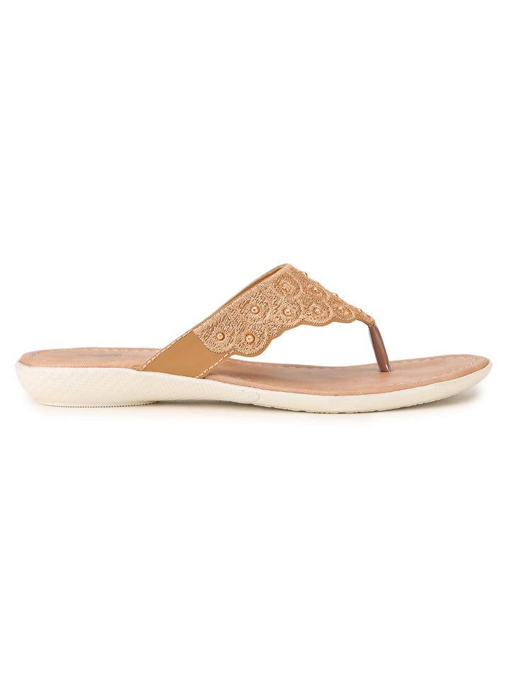 Shezone Women Beige Flats