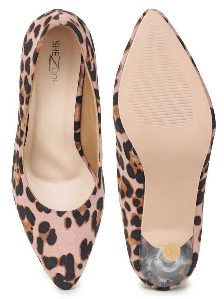 Shezone Pink Women Heels