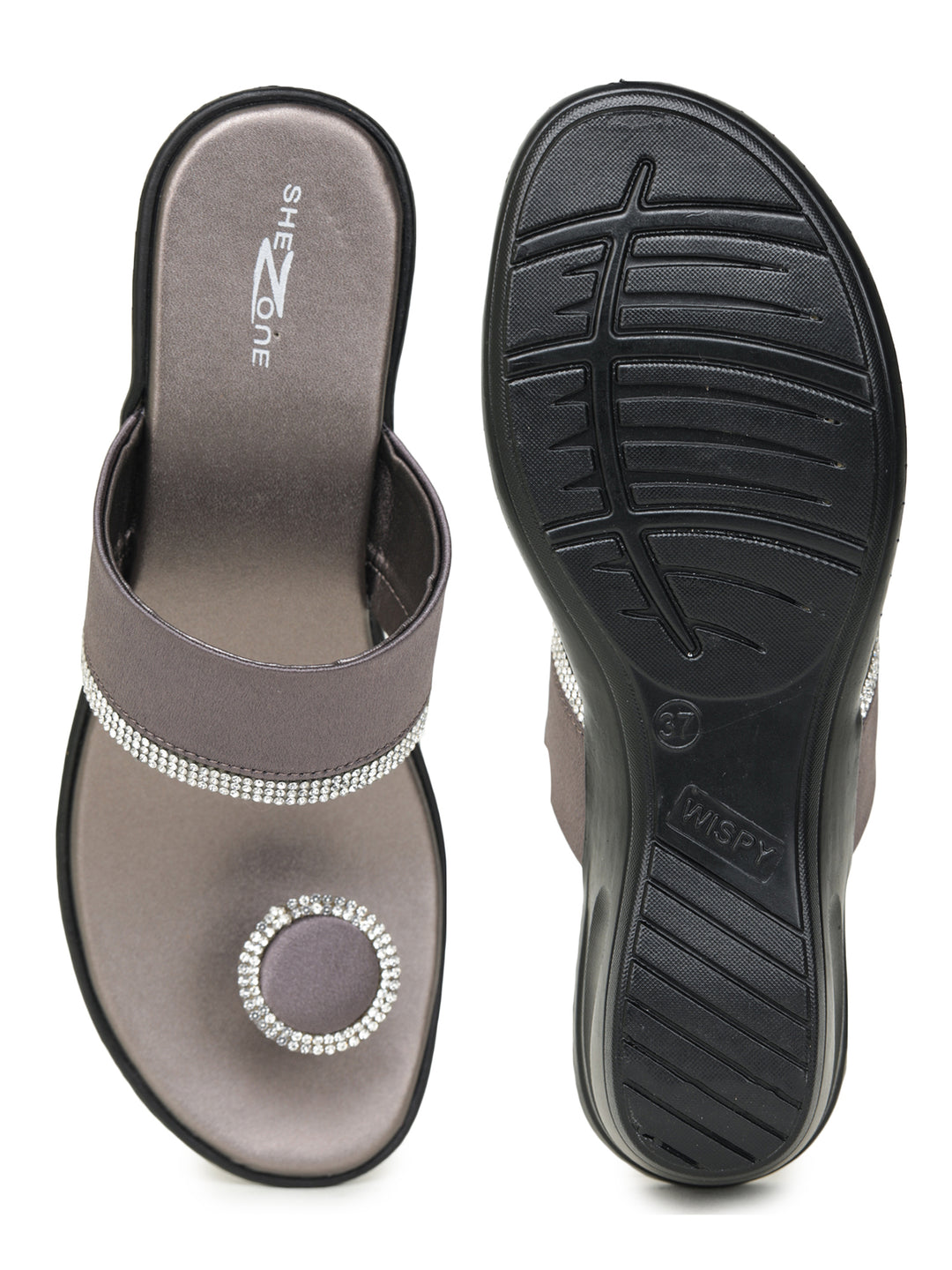 Shezone Grey Women Heels