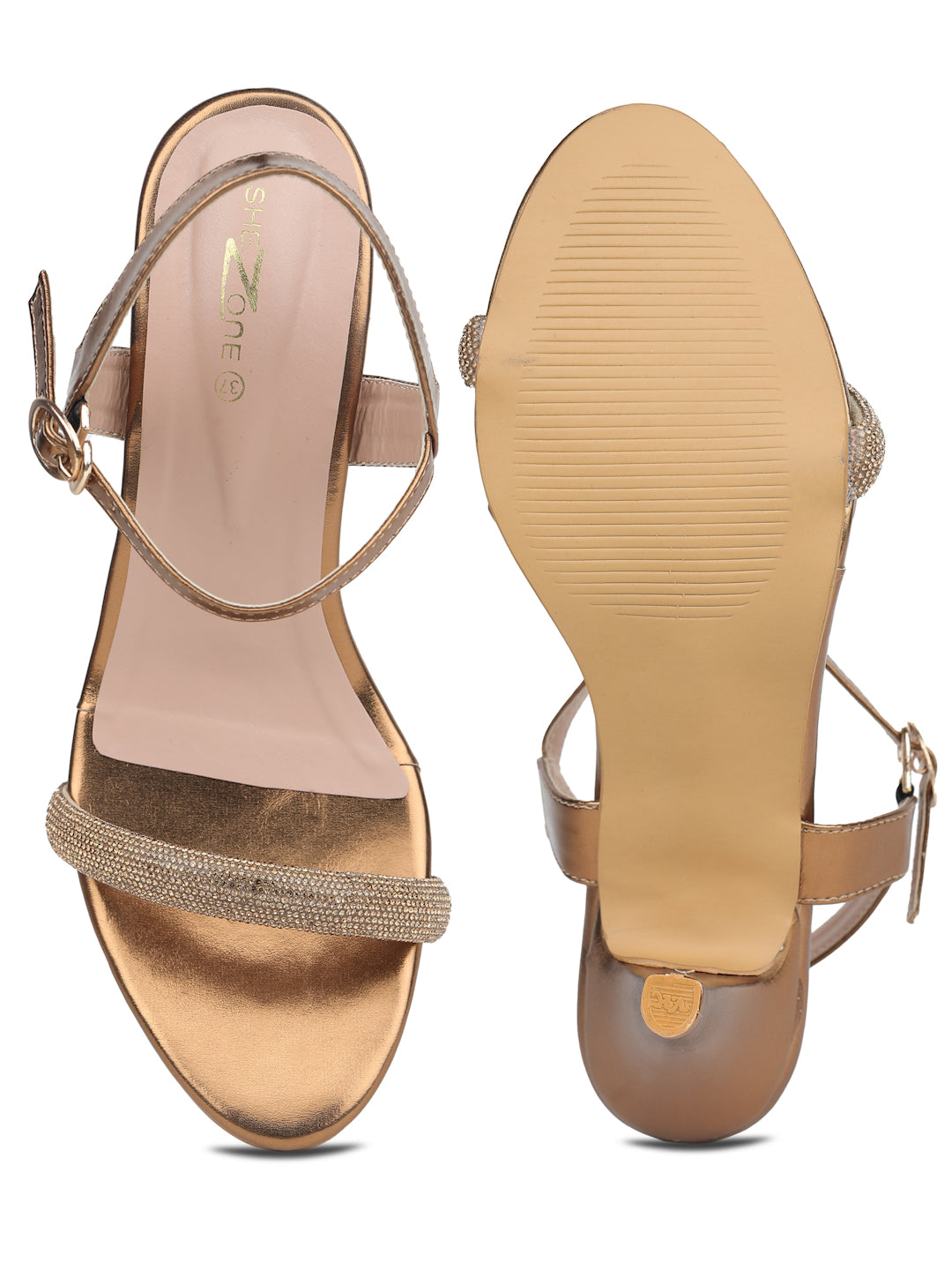 Shezone Copper Women Heels