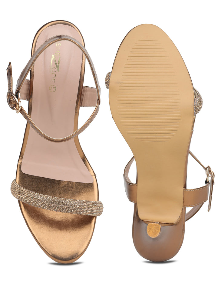 Shezone Copper Women Heels