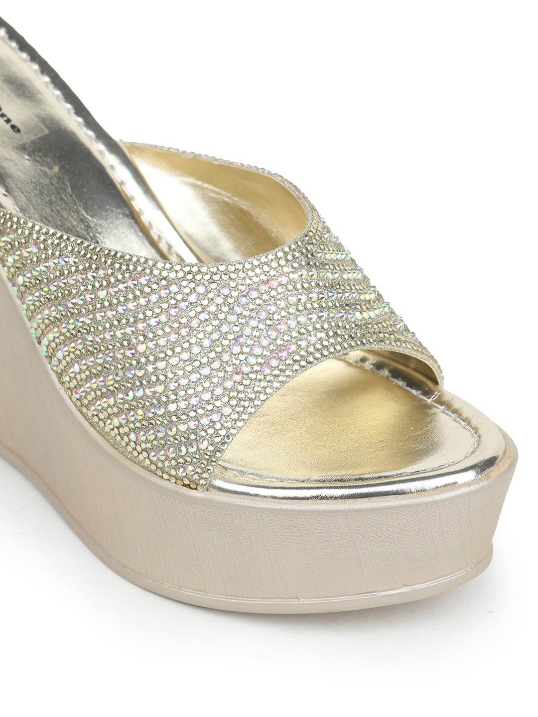 Shezone Golden Women Heels