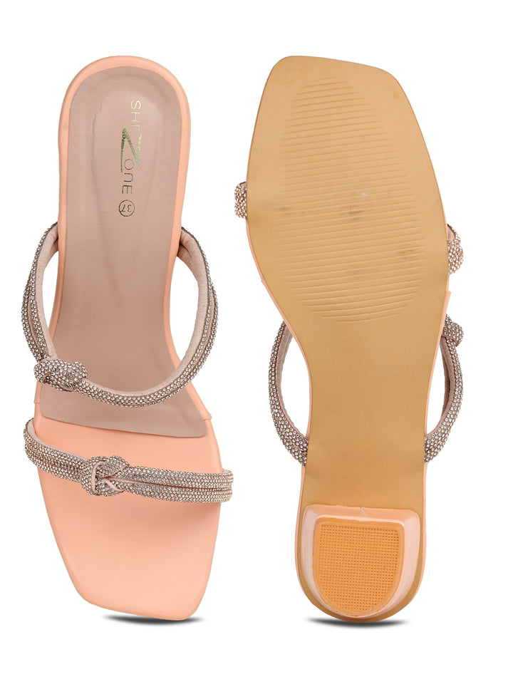 Shezone Peach Women Heels