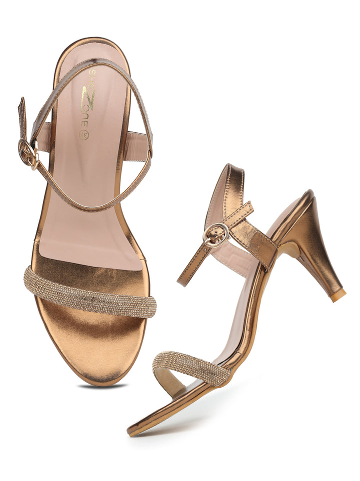 Shezone Copper Women Heels