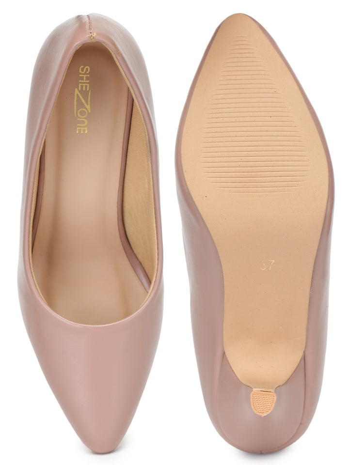 Shezone Women Peach Heels