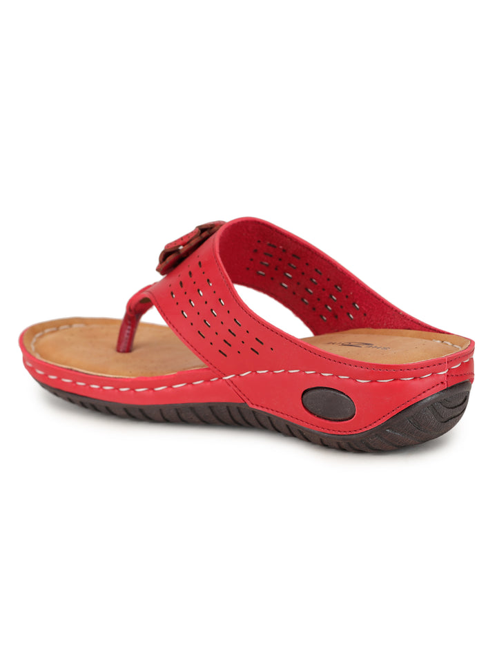 Shezone Red Women Flats