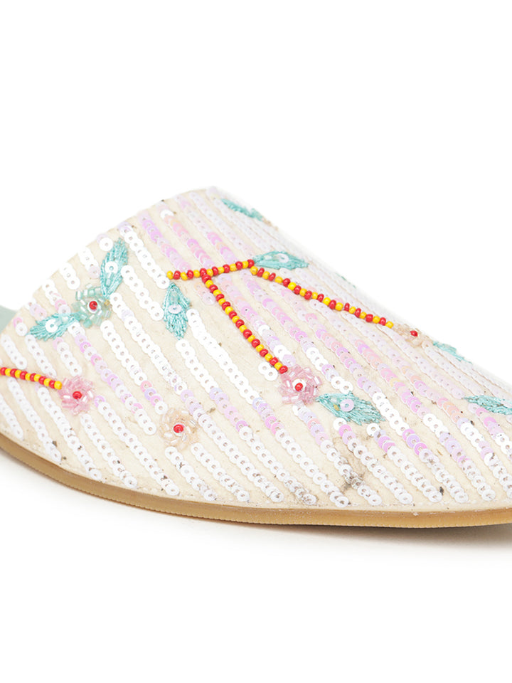 Shezone Cream Women Flats