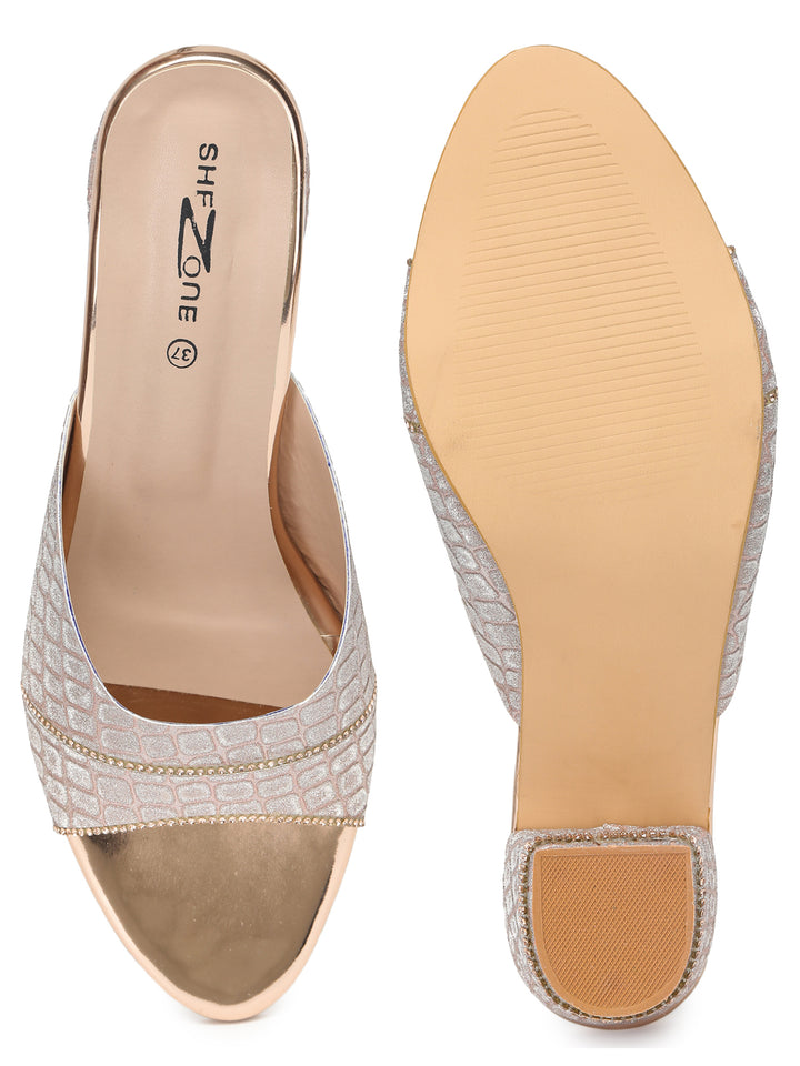 Shezone Women Rose Gold Heels