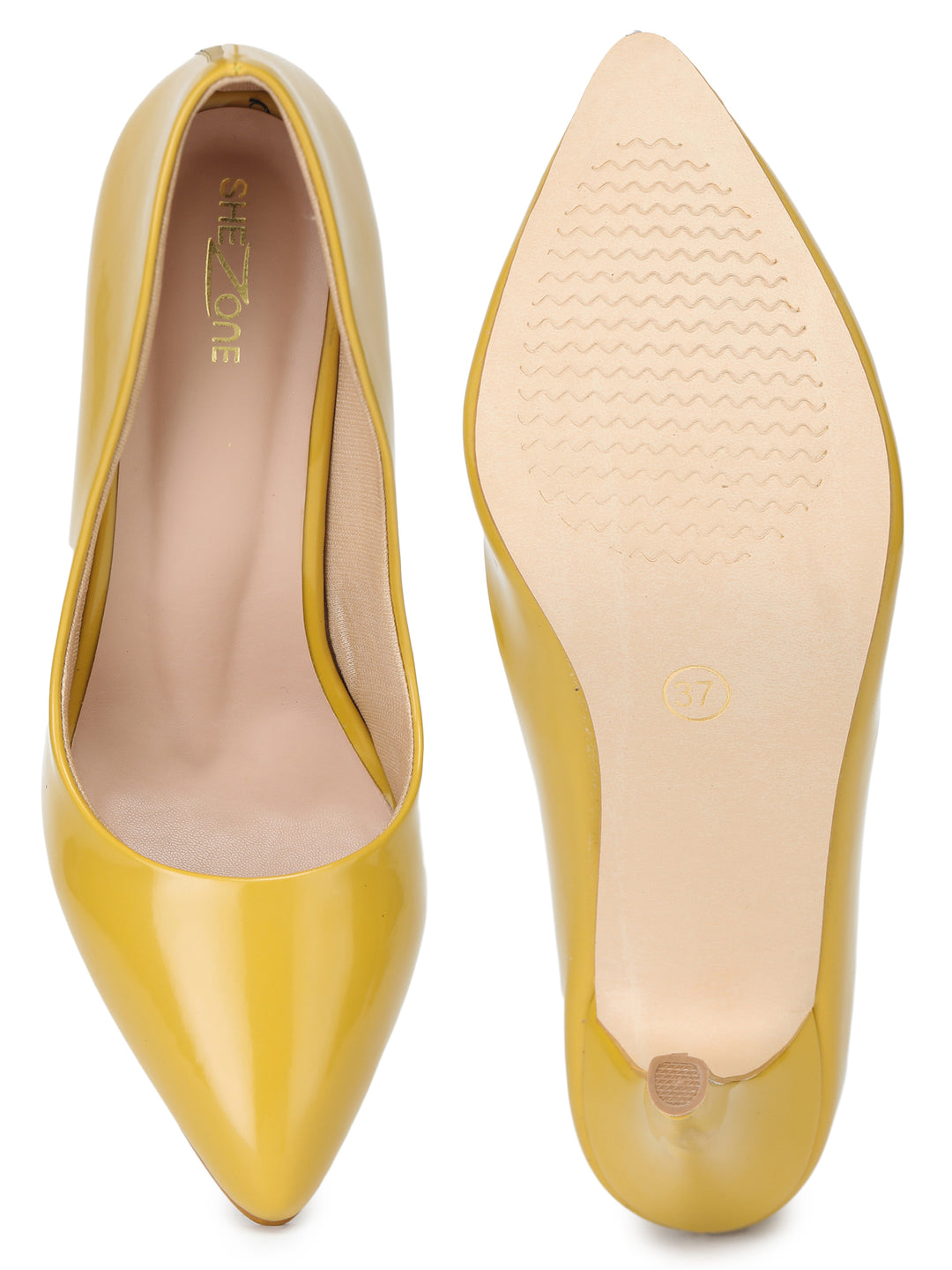 Shezone Women Mustard Heels