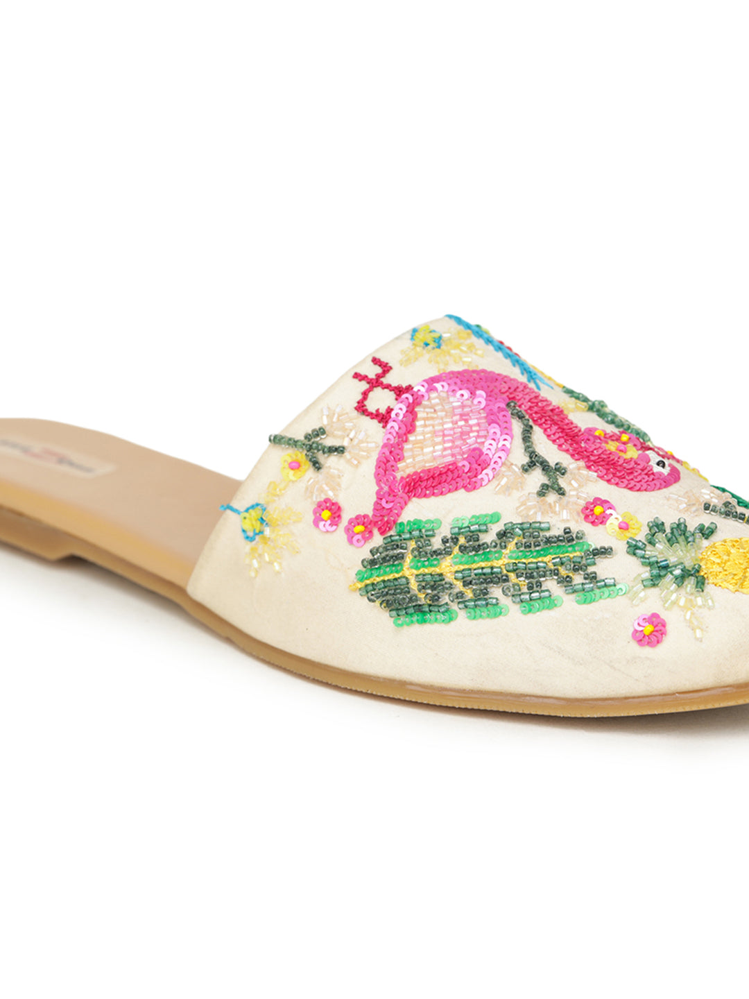 Shezone Cream Women Flats