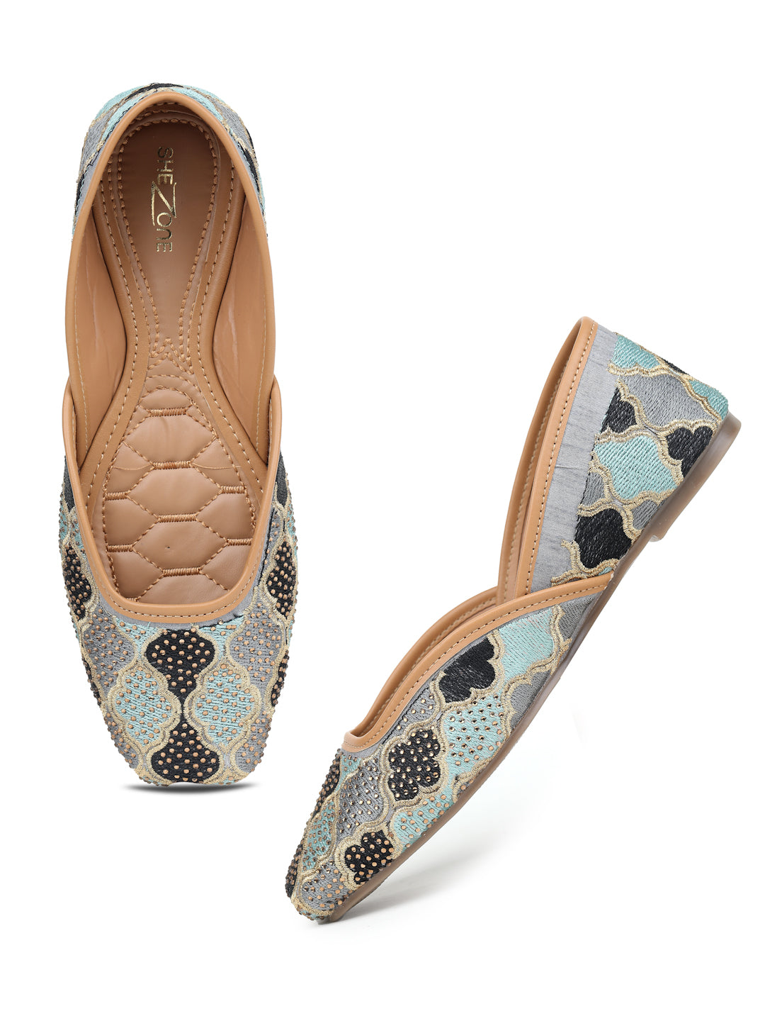 Shezone Grey Women Flats