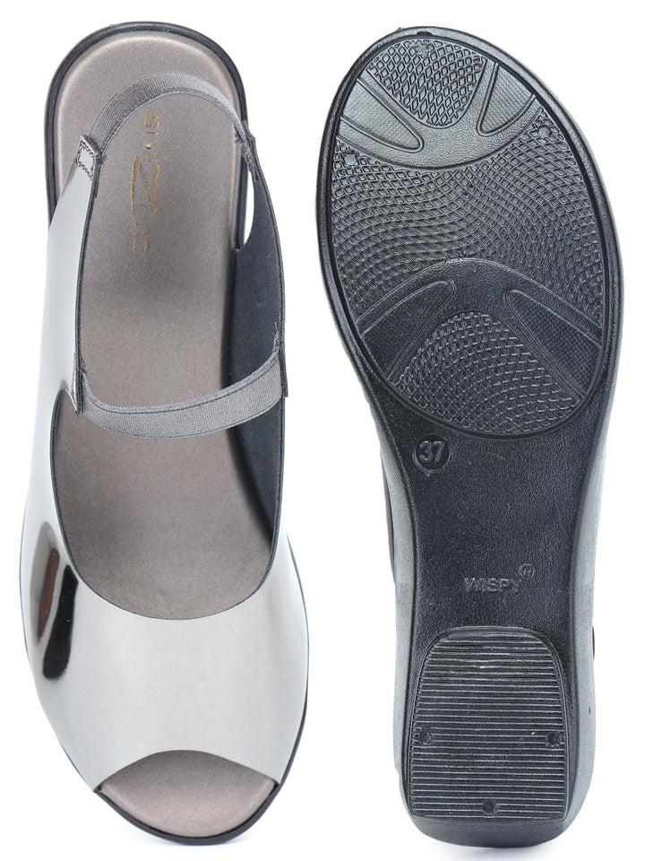 Shezone Women Grey Heels