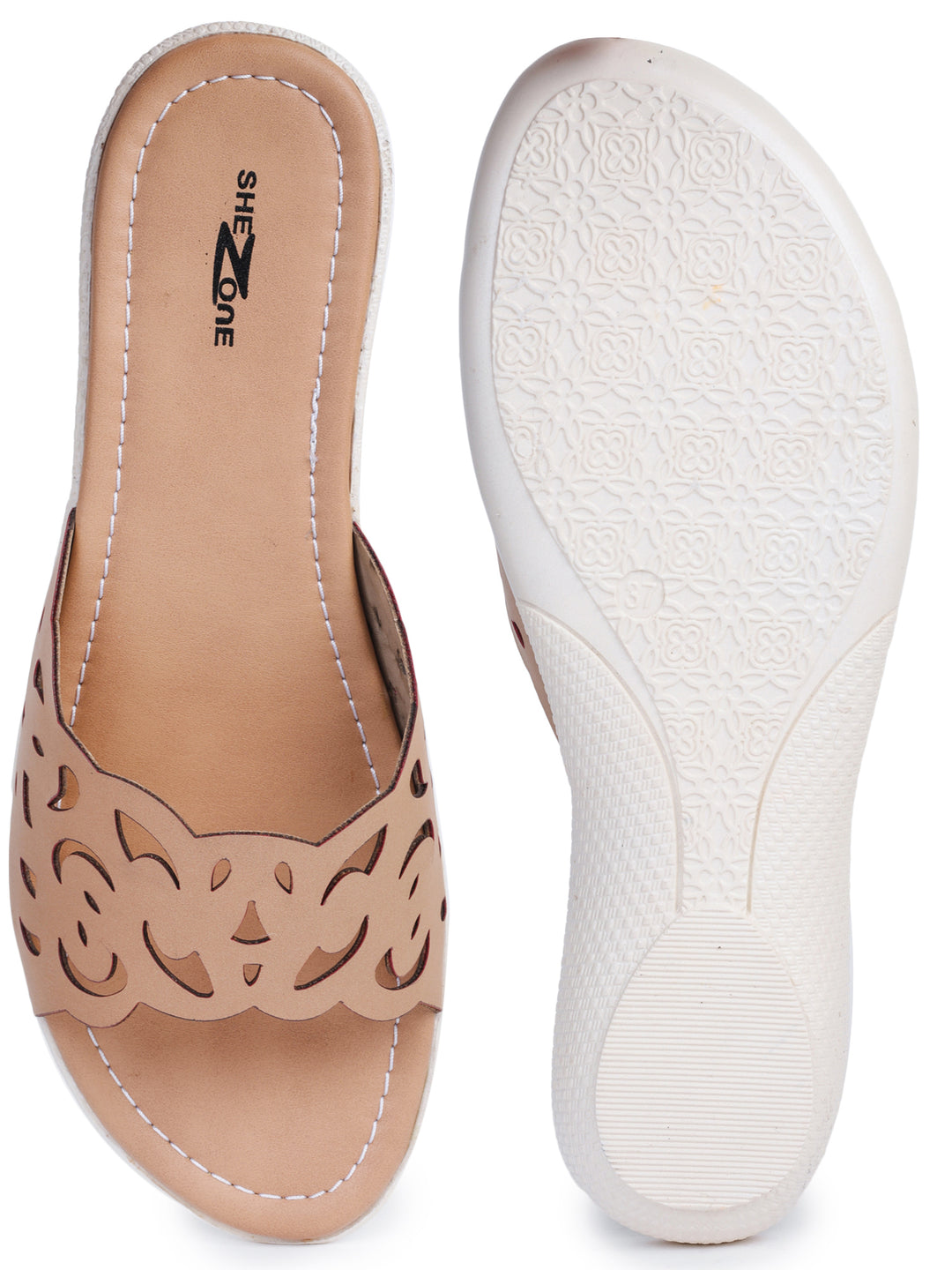 Shezone Beige Women Flats