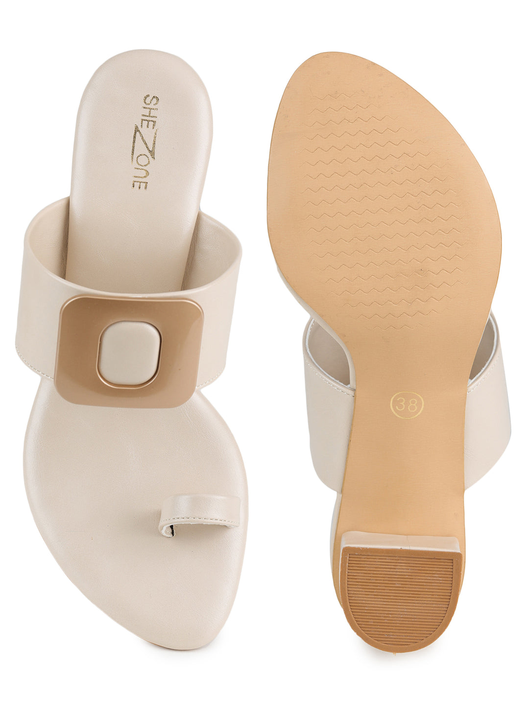 Shezone Cream Women Heels