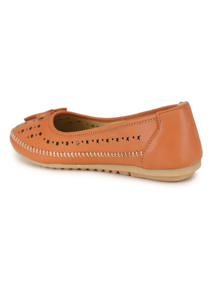 Shezone Women Tan Flats