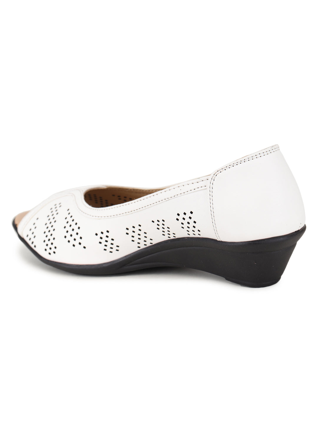 Shezone White Women Heels