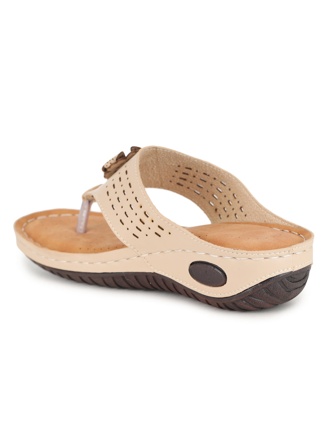 Shezone Cream Women Flats