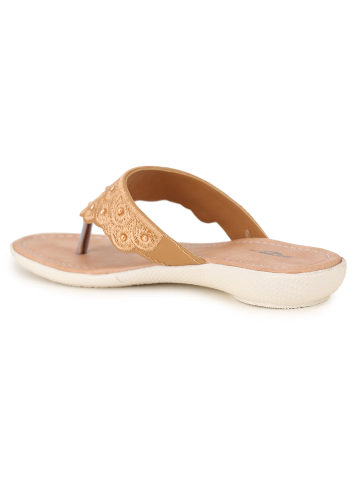 Shezone Women Beige Flats