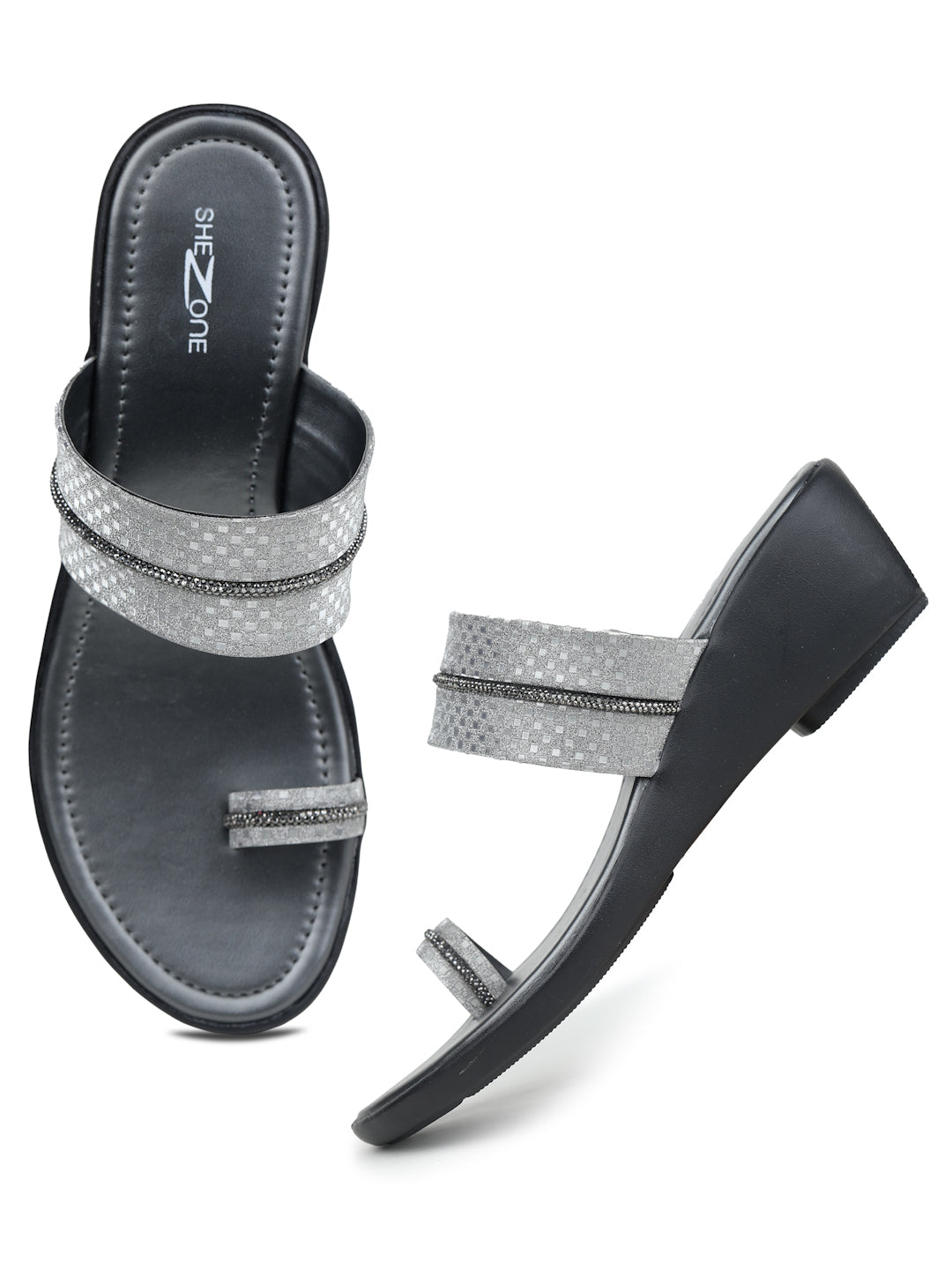 Shezone Grey Women Heels