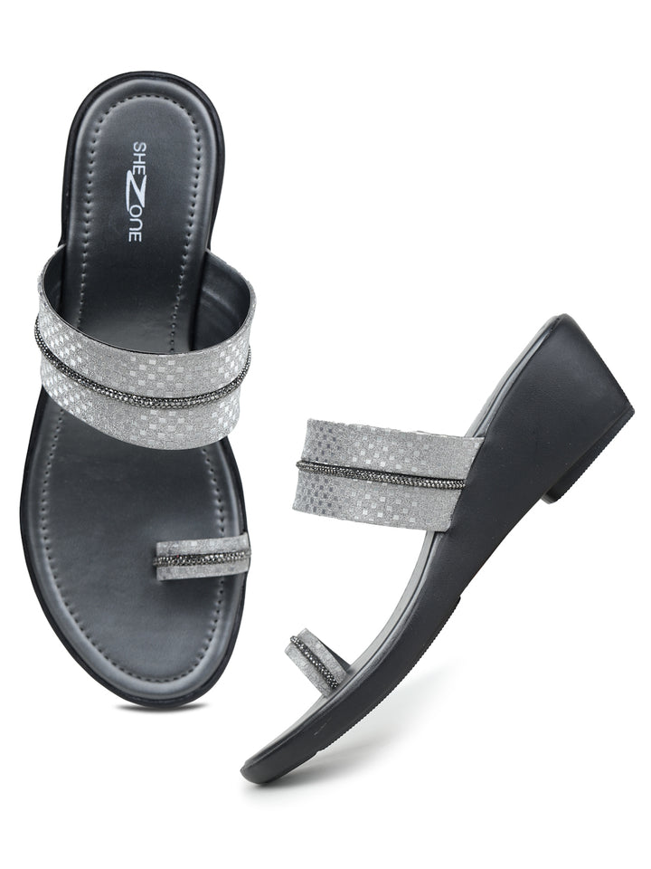 Shezone Grey Women Heels