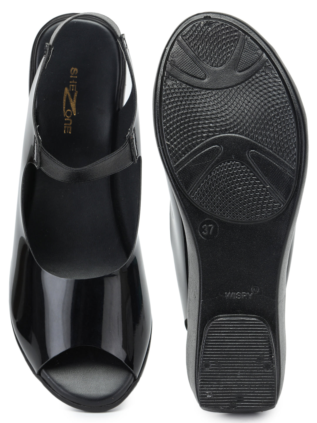 Shezone Women Black Heels