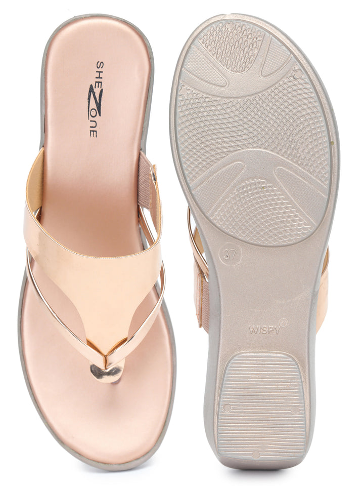 Shezone Women Rose Gold Heels