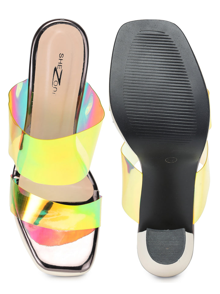 Shezone Women Fluorescent Green Heels