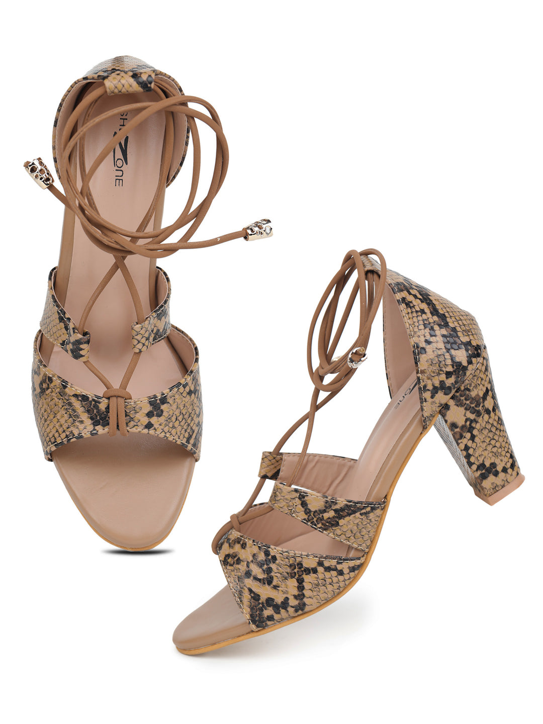 Shezone Tan Women Heels