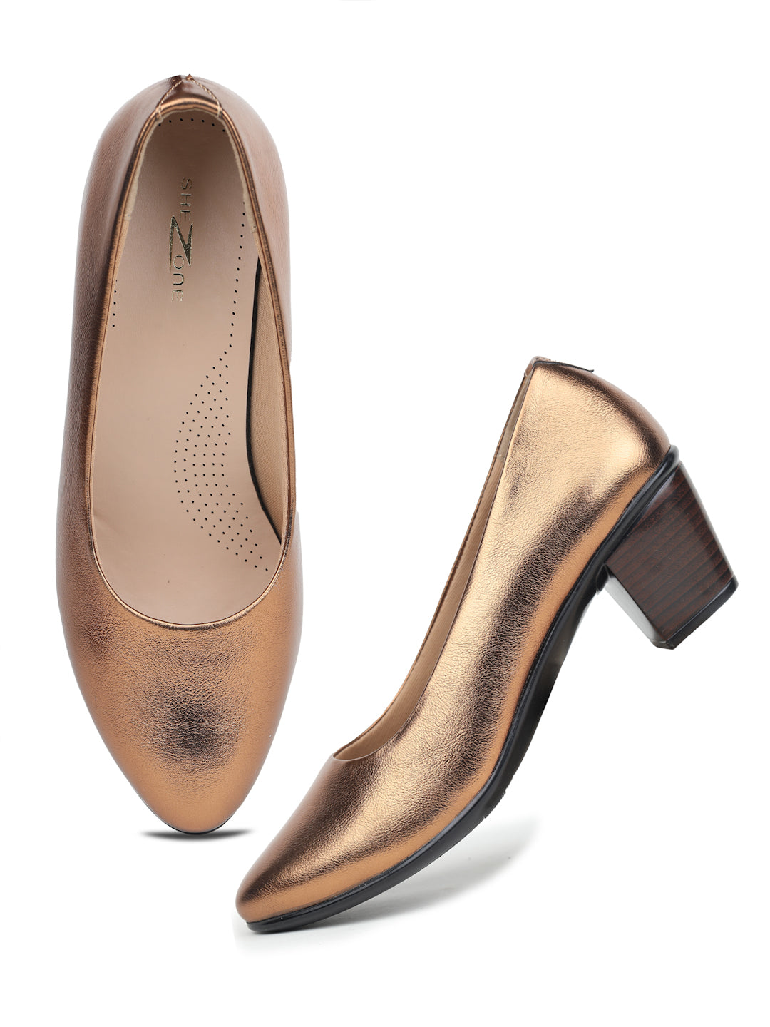 Shezone Copper Women Heels
