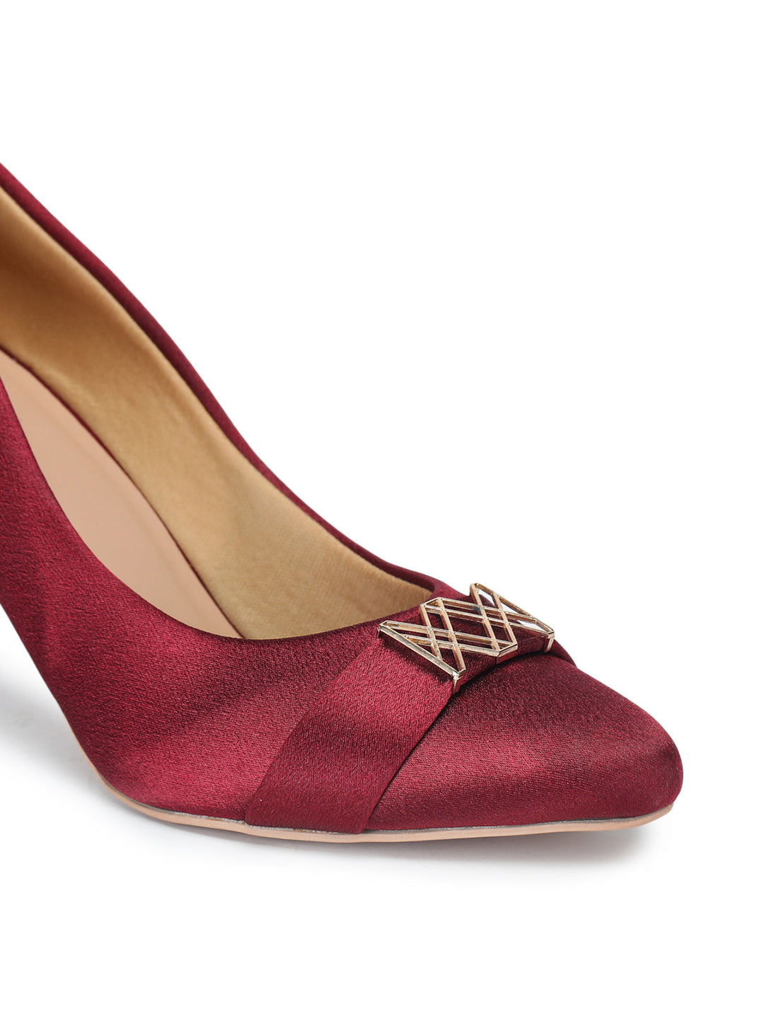 Shezone Women Maroon Heels