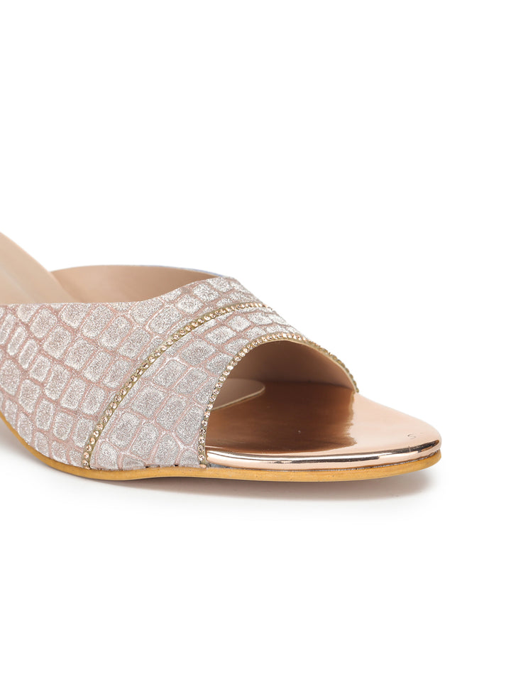 Shezone Women Rose Gold Heels