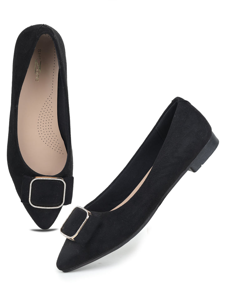 Shezone Black Women Flats