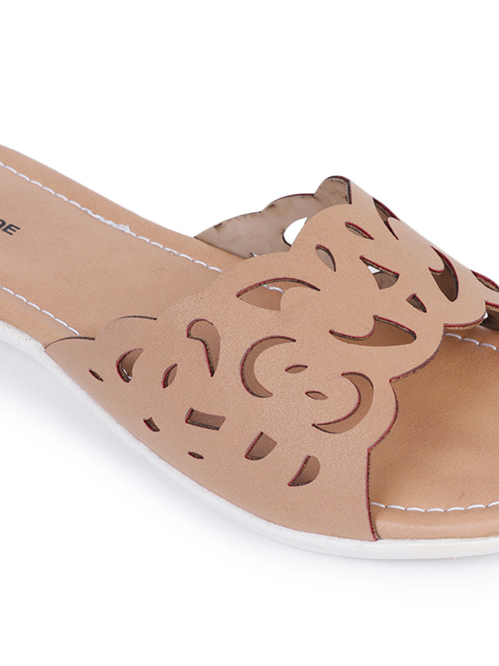 Shezone Beige Women Flats