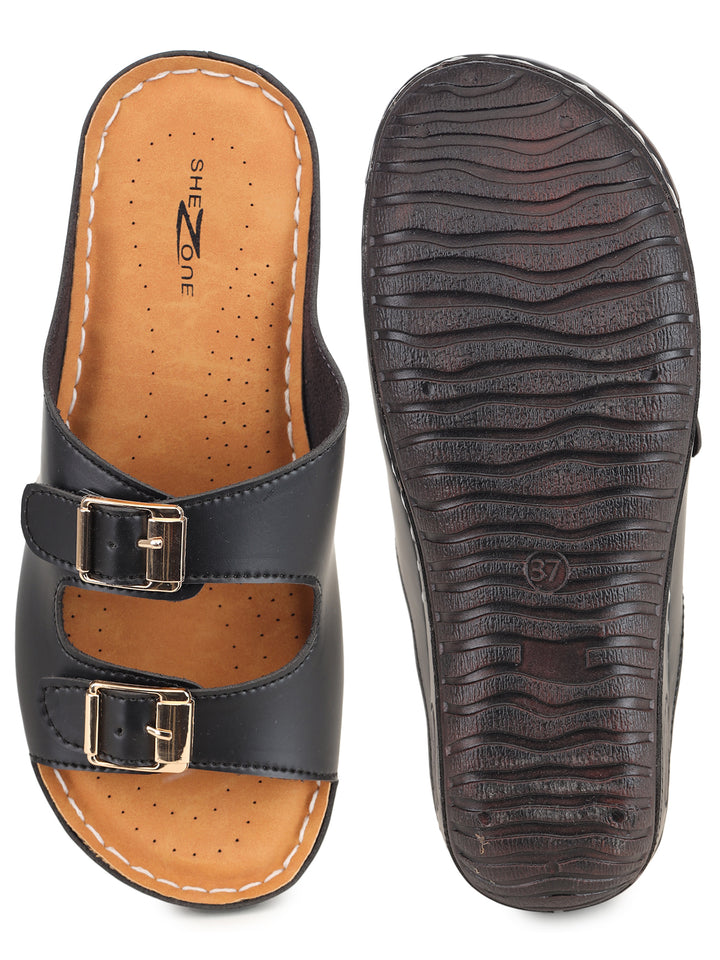Shezone Black Women Flats