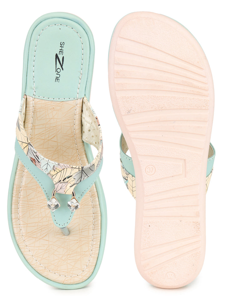 Shezone Women Sea Green Flats